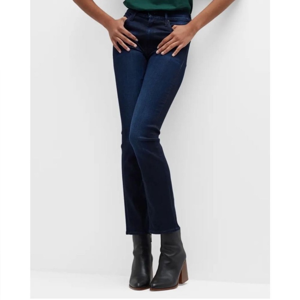 MOTHER 26 The Mid Rise Dazzler Ankle Blue Jean in Now or Never Denim Pant